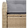 2-Sits Trädgårdssoffa med Kuddar Beige Poly Rattan vidaXL 121 x 62 x 69 cm – miniatyr 6