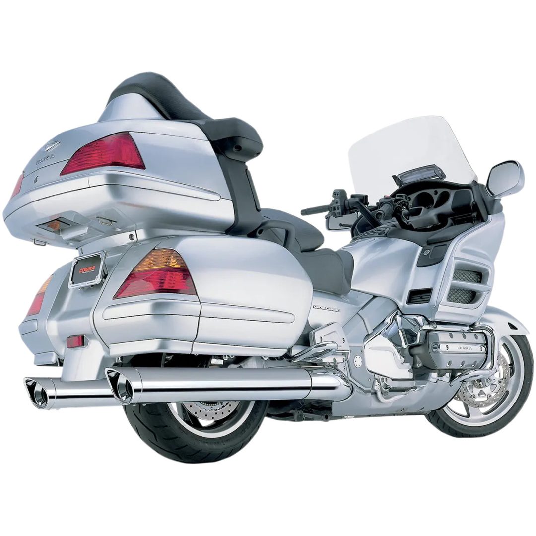 2 SLIP-ON Classic 4 Tum Chrome COBRA Scalloped tip