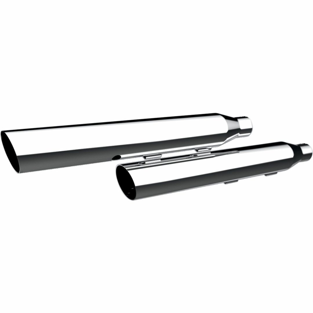 2 SLIP-ON HP Plus 3 Tum KHROME WERKS Chrome / Slant Cut