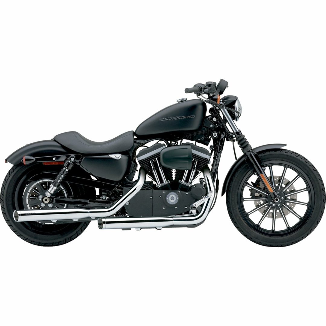 2 SLIP-ON Rund 3 Tum COBRA Chrome
