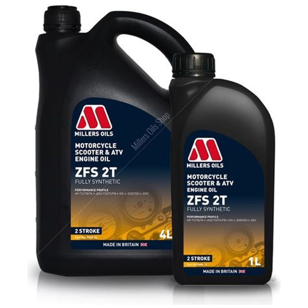 2-Taktsolja Helsyntetisk ZFS 2T Millers Oils 1 liter