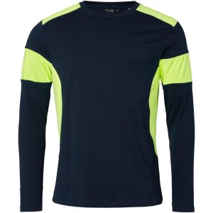 212 T-shirt Navy/fluoresant yellow XXL