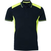 213 Polo Navy/fluoresant yellow M