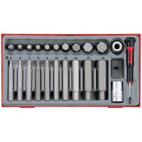 23 delars Insexhylssats Med 1/2tum fyrkantsfäste TTHEX23 Teng Tools