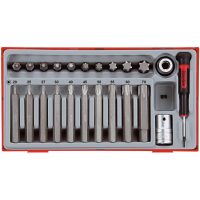 23 delars TX-hyls-sats Med 1/2u0022 fyrkantsfäste TTTX23 Teng Tools
