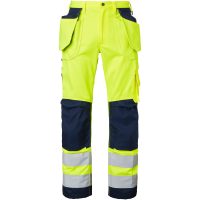 2516 Craftsmen Trousers Fluoresant yellow/navy D92