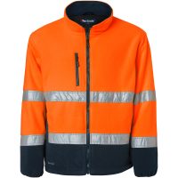 264 Fleece Fluoresant orange/navy XL