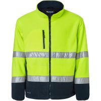 264 Fleece Fluoresant yellow/navy S