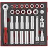 27 delars Hylsnyckelsats med 1/2tum fyrkantsfäste TED1227 Teng Tools HYLSNYCKELSATS 1/2 EVA TED1227 – miniatyr 1