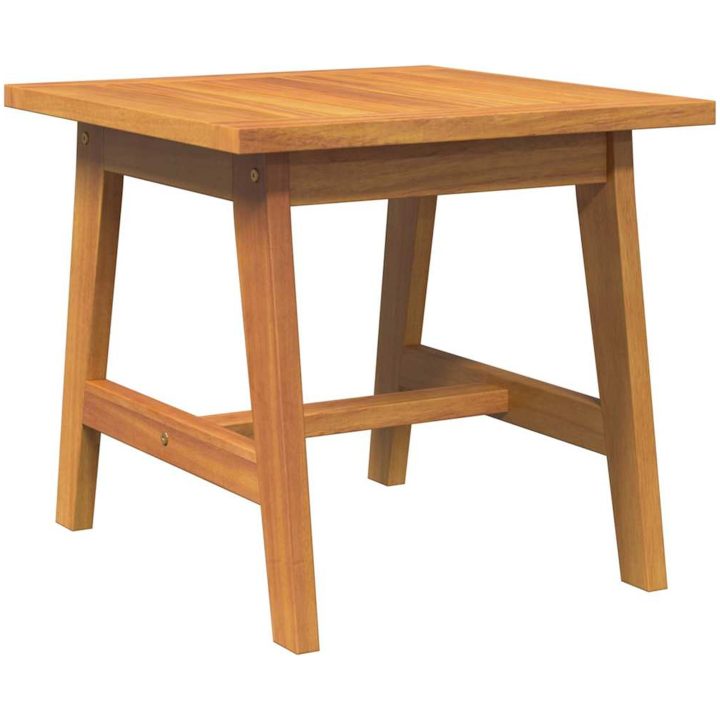 3-delad Bistro-set med kuddar i massivt akaciaträ vidaXL Bord, 45x45x40 cm – bild 6