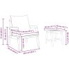 3-delad Bistro-set med kuddar i massivt akaciaträ vidaXL Bord, 45x45x40 cm – miniatyr 10