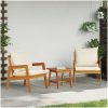 3-delad Bistro-set med kuddar i massivt akaciaträ vidaXL Bord, 45x45x40 cm – miniatyr 1
