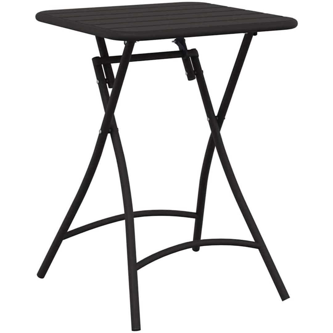 3-delad Fällbar Bistro Set Antracit Stål vidaXL Compact – bild 6