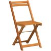 3-delad Hopfällbar Bistro Set Massivt Trä Akacia vidaXL Liten – miniatyr 6