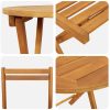 3-delad Hopfällbar Bistro Set Massivt Trä Akacia vidaXL Liten – miniatyr 9