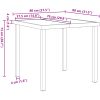 3-delad trädgårdsdining set brun poly-rattan vidaXL 2 - Sits – miniatyr 11