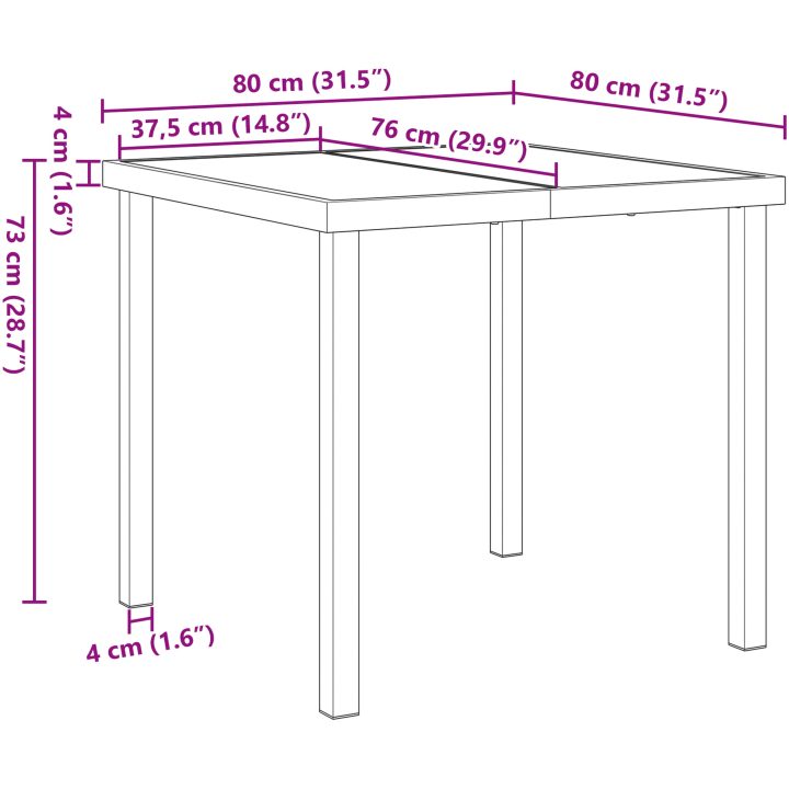 3-delad trädgårdsdining set brun poly-rattan vidaXL 2 - Sits – bild 11