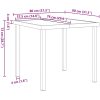 3-delad trädgårdsdining set brun poly-rattan vidaXL 2 - Sits – miniatyr 10