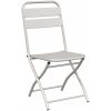 3-delars Fällbart Bistro Set i Beige Stål vidaXL Compact – miniatyr 5