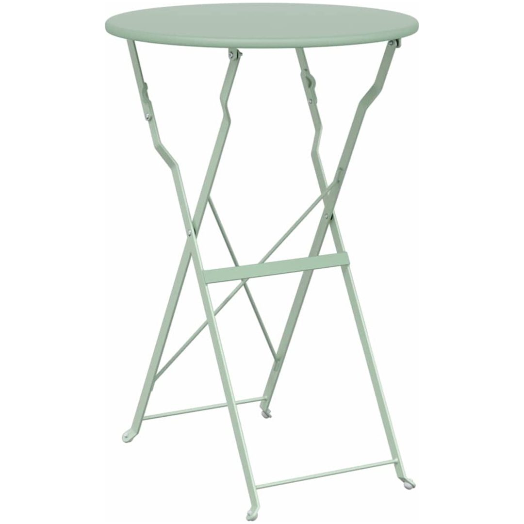 3-delars Fällbart Bistroset Ljus Mint Stål vidaXL Small – bild 6