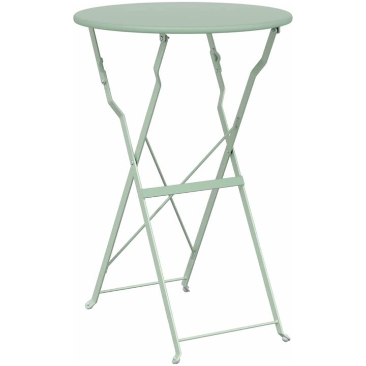 3-delars Fällbart Bistroset Ljus Mint Stål vidaXL Small – bild 6