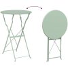 3-delars Fällbart Bistroset Ljus Mint Stål vidaXL Small – miniatyr 10