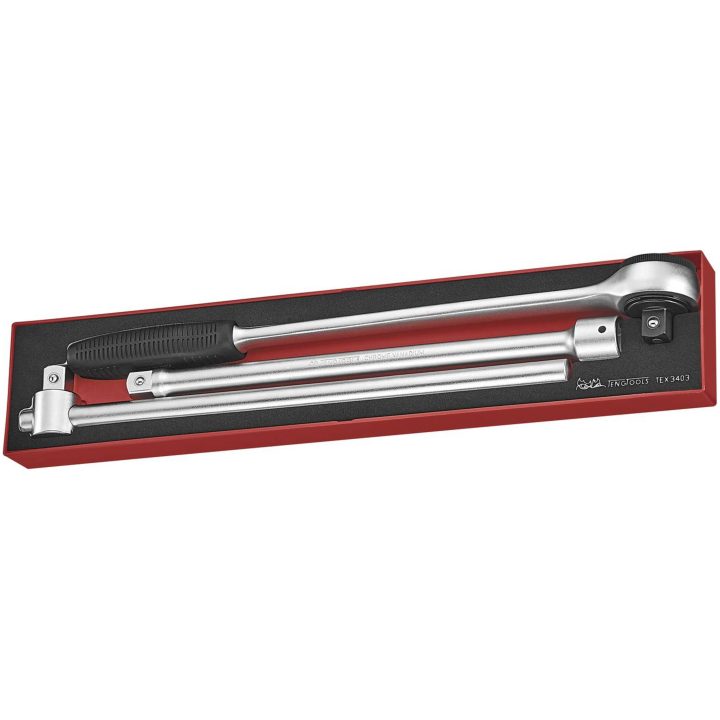 3 delars Hylsverktygssats 3/4tum TEX3403 Teng Tools HYLSVERKTYGSSATS 3/4 TEX3403 – bild 2