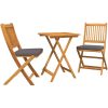 3-delars Trädgårds Bistro Set i Massivt Akaciaträ vidaXL 47 x 38 x 74 cm – miniatyr 2