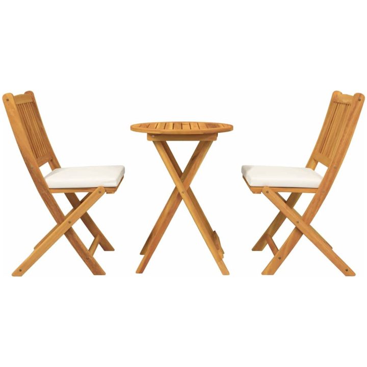 3-delars Trädgårds Bistronセット i Massivt Akaciaträ vidaXL 49 x 57.5 x 92 cm – bild 7