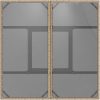 3-delars trädgårds matsalsset beige poly rattan vidaXL 80 x 80 x 75 cm – miniatyr 8