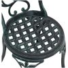 3-delars trädgårdsbistro-set Grön Gjutjärn vidaXL 53 x 53 x 70,5 cm, 44 x 41 x 87 cm – miniatyr 11