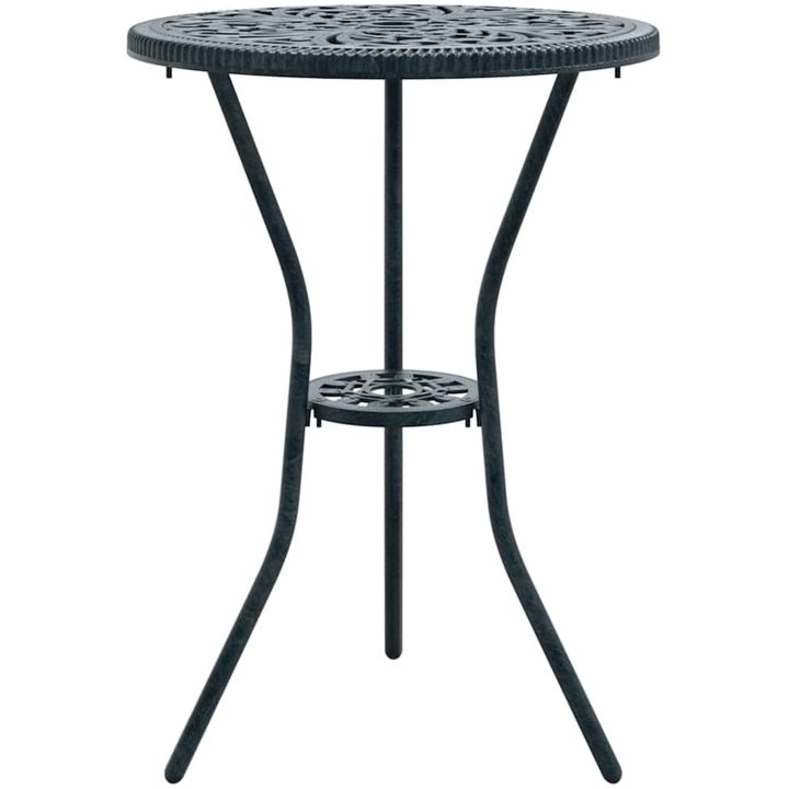 3-delars trädgårdsbistro-set Grön Gjutjärn vidaXL 53 x 53 x 70,5 cm, 44 x 41 x 87 cm – bild 5