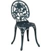 3-delars trädgårdsbistro set i grön gjuten aluminium vidaXL Liten – miniatyr 4
