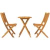 3-delars Trädgårdsbistro Set i Massivt Akaciaträ vidaXL Liten – miniatyr 7