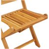 3-delars Trädgårdsbistro Set i Massivt Akaciaträ vidaXL Liten – miniatyr 10