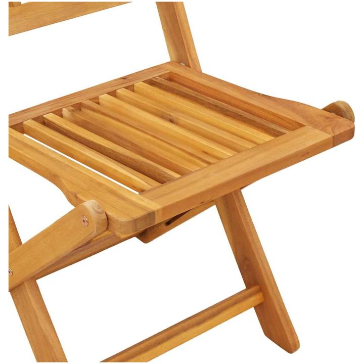 3-delars Trädgårdsbistro Set i Massivt Akaciaträ vidaXL Liten – bild 10