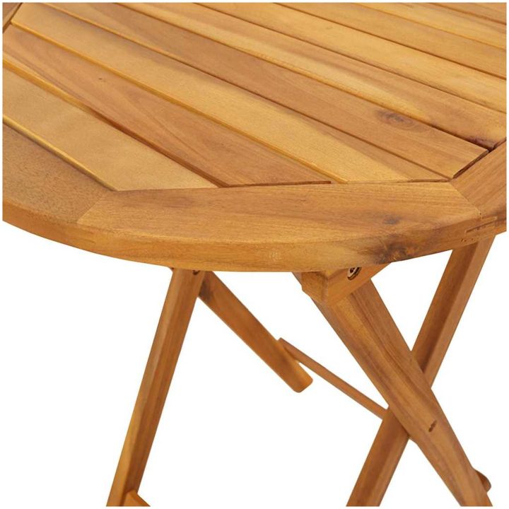 3-delars trädgårdsbistro set - Solid akaciaträ vidaXL Liten – bild 12