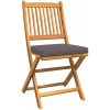3-delars trädgårdsbistro set - Solid akaciaträ vidaXL Liten – miniatyr 5
