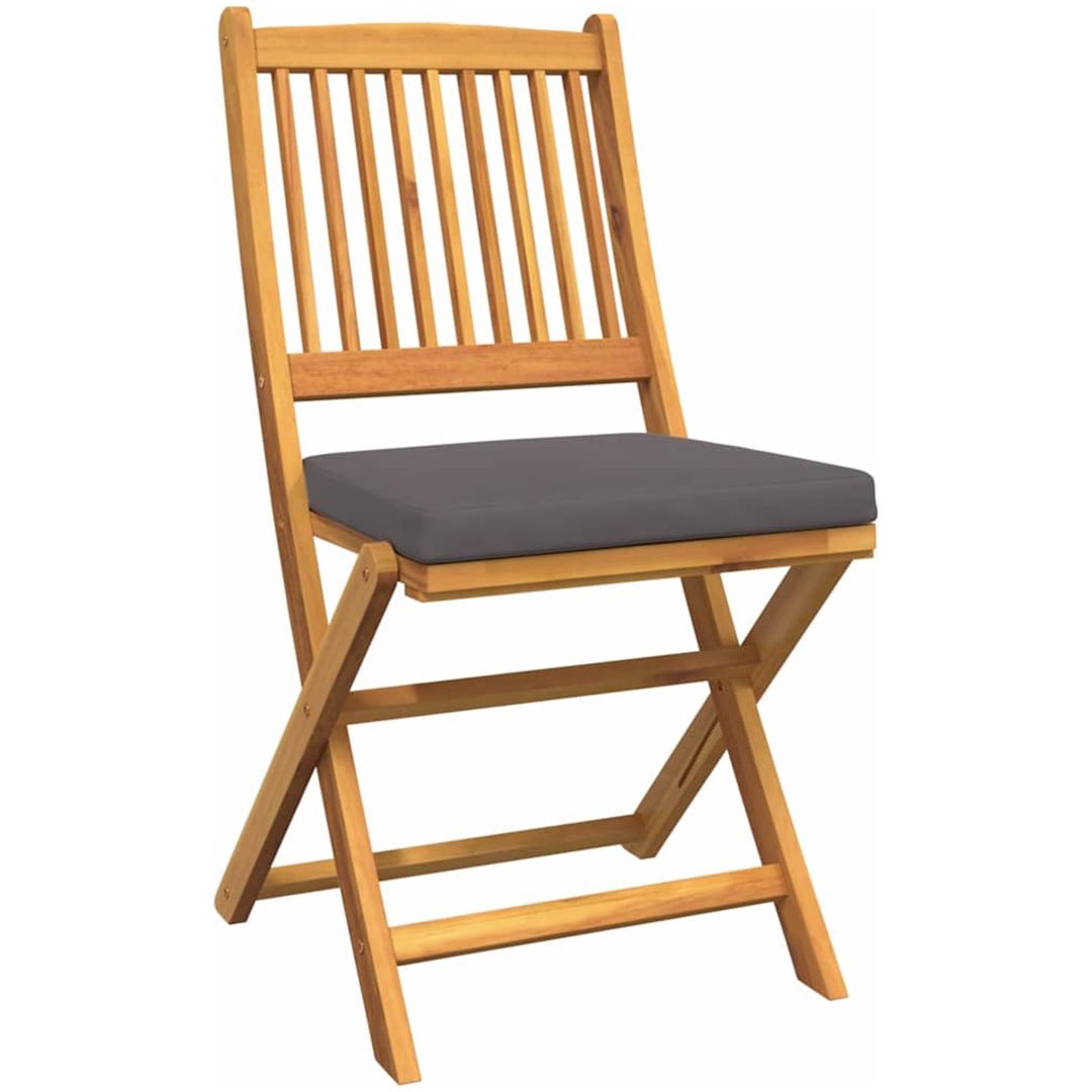 3-delars trädgårdsbistro set - Solid akaciaträ vidaXL Liten – bild 5