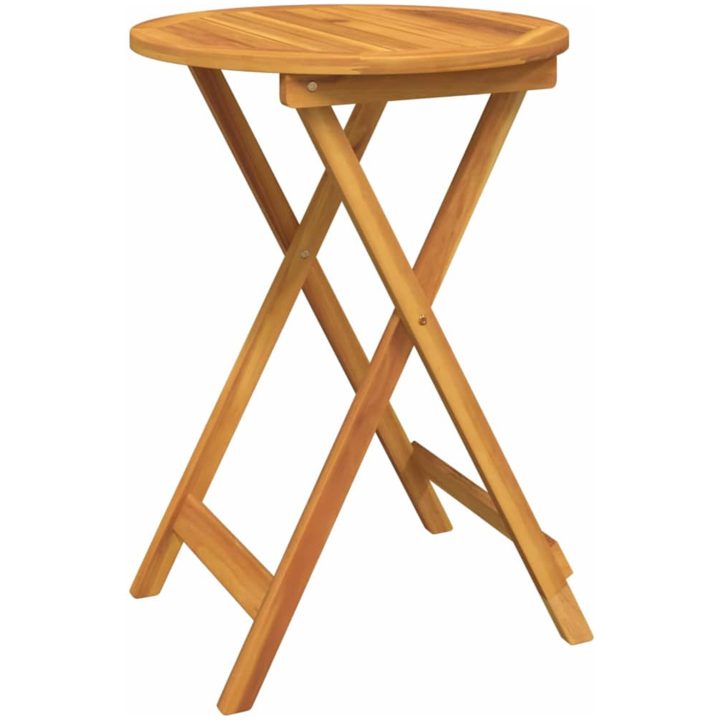 3-delars trädgårdsbistro set - Solid akaciaträ vidaXL Liten – bild 6