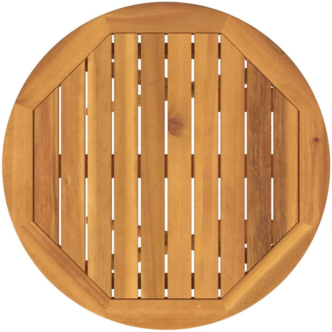 3-delars trädgårdsbistro set - Solid akaciaträ vidaXL Liten – bild 9