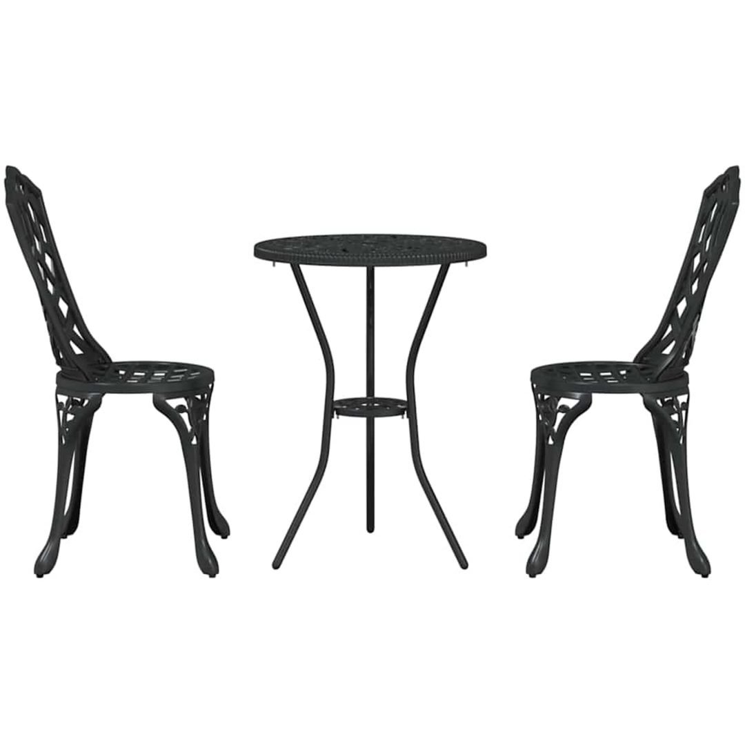 3-delars Trädgårdsbistro Set Svart Gjutjärn vidaXL 53 x 53 x 70.5 cm, 39 x 40 x 87 cm – bild 6