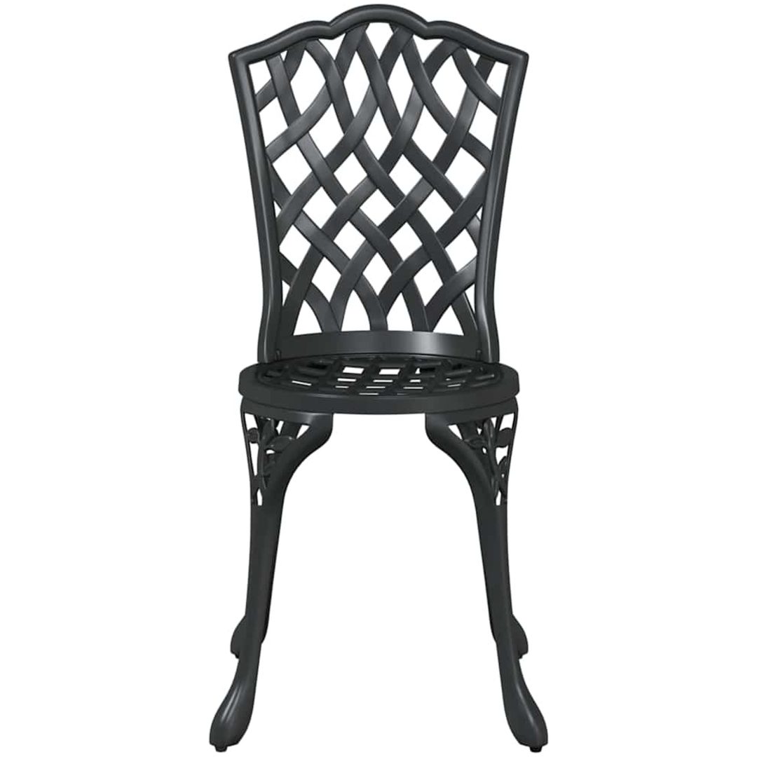 3-delars Trädgårdsbistro Set Svart Gjutjärn vidaXL 53 x 53 x 70.5 cm, 39 x 40 x 87 cm – bild 7