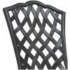 3-delars Trädgårdsbistro Set Svart Gjutjärn vidaXL 53 x 53 x 70.5 cm, 39 x 40 x 87 cm – miniatyr 9