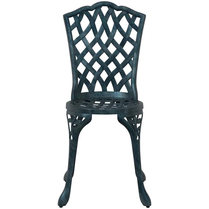 3-delars trädgårdsbistroset grön gjutjärn vidaXL 53 x 53 x 70.5 cm, 39 x 40 x 87 cm – bild 7