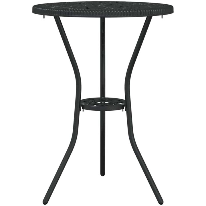 3-delars trädgårdsbistroset svart gjutjärn vidaXL 53 x 53 x 70.5 cm, 44 x 41 x 87 cm – bild 5