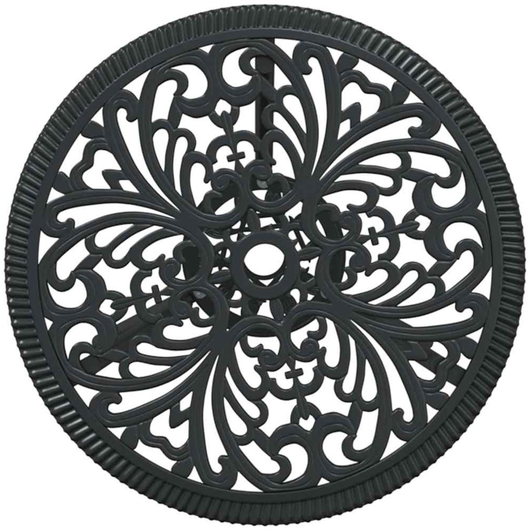 3-delars trädgårdsbistroset svart gjutjärn vidaXL 53 x 53 x 70.5 cm, 44 x 41 x 87 cm – bild 8