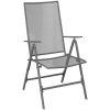 3-delars trädgårdsmatbord, set i antracit och stål. vidaXL 80 x 80 x 73 cm – miniatyr 5