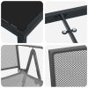 3-delars trädgårdsmatbord, set i antracit och stål. vidaXL 80 x 80 x 73 cm – miniatyr 8