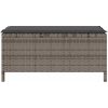 3 Delars Trädgårdsset med Kuddar Grå Poly Rattan Akacia vidaXL 100 cm – miniatyr 8